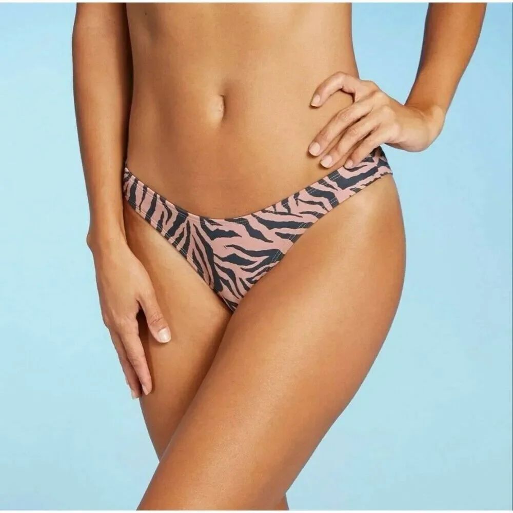 NWT Womens Xhilaration Animal Cheetah Print Cheeky Bikini Bottom - Sz XL #4398